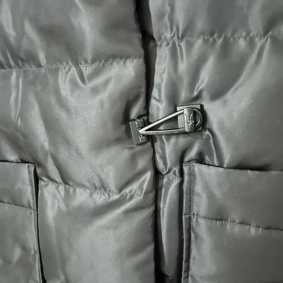 All Saints Long Black Allana Puffer Jacket - Picture 6 of 6